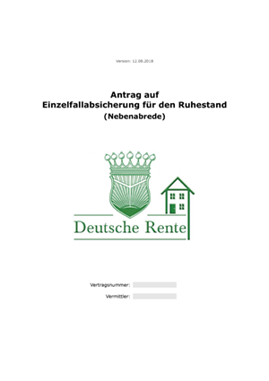 Leistungsvereinbarung Deutsche Rente